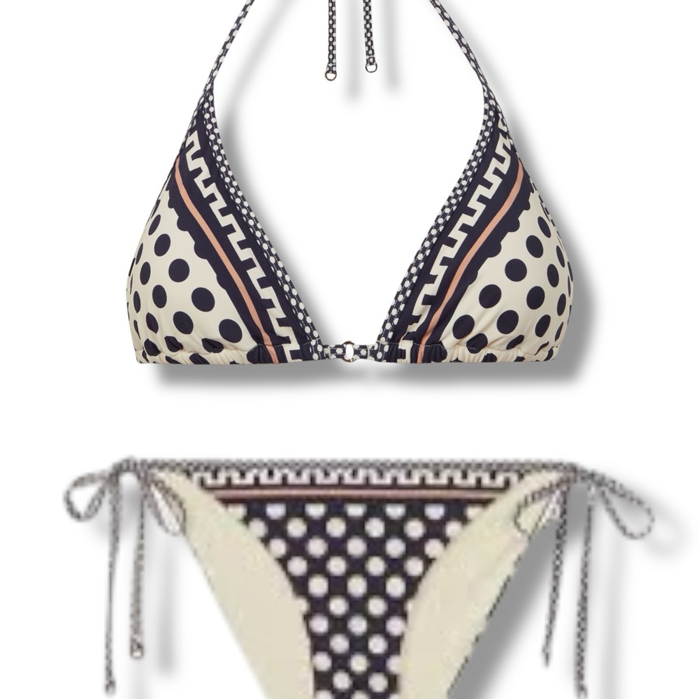 Reiss Polka Dot Halter Bikini Set